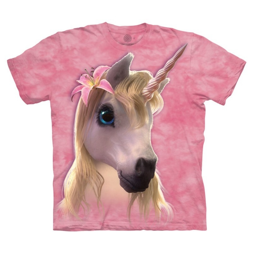 The Mountain 100% Cotton Kid's T-Shirt - Cutie Pie Unicorn
